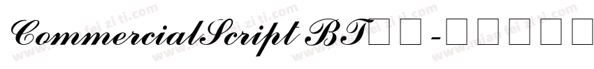 CommercialScript BT字体字体转换